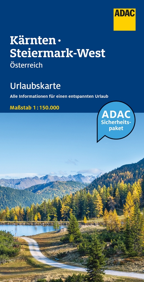 ADAC Urlaubskarte Österreich 04 Kärnten, Steiermark-West 1:150.000