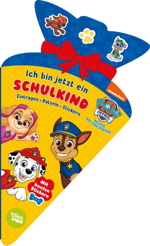 PAW Patrol Ich bin jetzt ein Schulkind! Eintragen, Rätseln, Stickern -  Schwager &  Steinlein Verlag