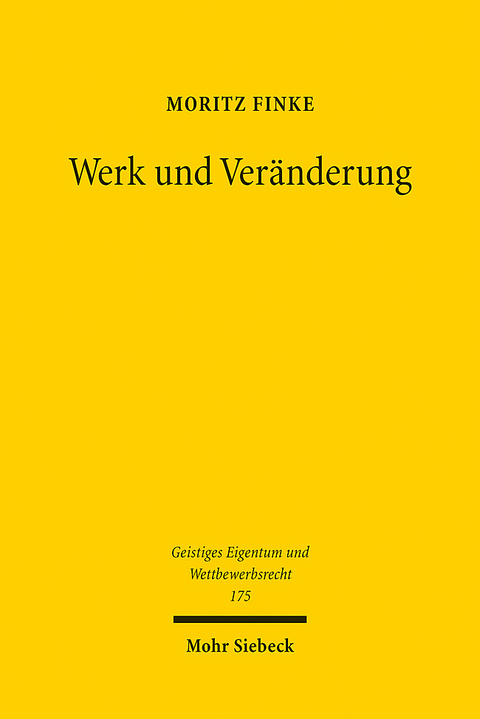 Werk und Veränderung - Moritz Finke