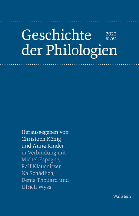 Geschichte der Philologien - 