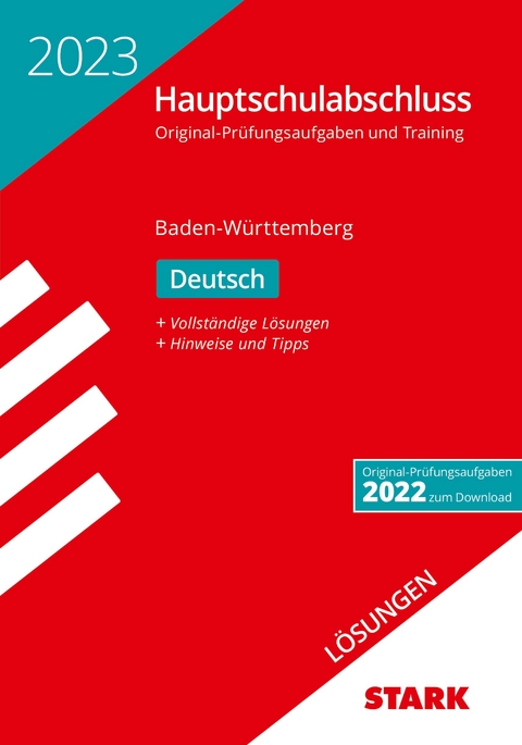 STARK Lösungen zu Original-Prüfungen und Training Hauptschulabschluss 2023 - Deutsch 9. Klasse - BaWü