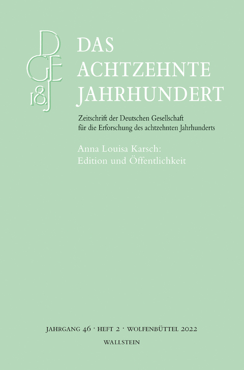 Das achtzehnte Jahrhundert - 