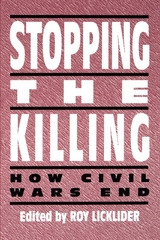 Stopping the Killing -  Roy Licklider