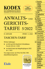 KODEX Anwalts- und Gerichtstarife 5/2022 - Dietmar Dokalik