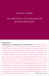 Gegenwärtiges und Vergangenes im Menschengeiste - Steiner, Rudolf