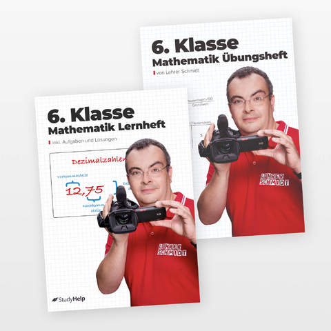 6. Klasse Mathematik Set (Lernheft + Übungsheft) - Maria Lenk, Kai Schmidt, Rauterberg Hannah