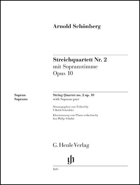 Arnold Schönberg - Streichquartett Nr. 2 op. 10 mit Sopranstimme - 