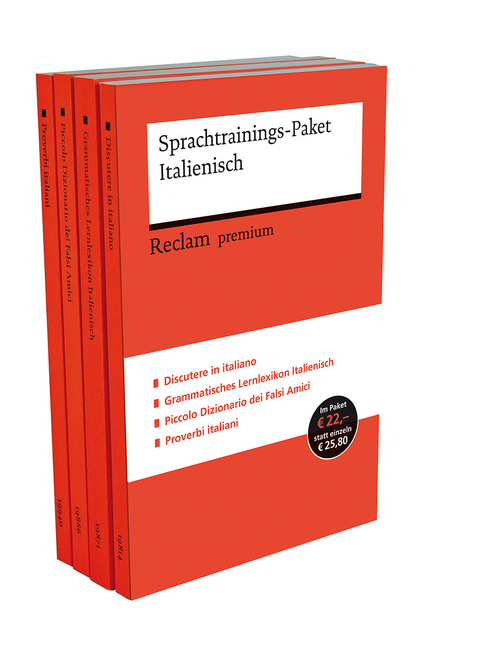 Sprachtrainings-Paket Italienisch. 4 Bände eingeschweißt