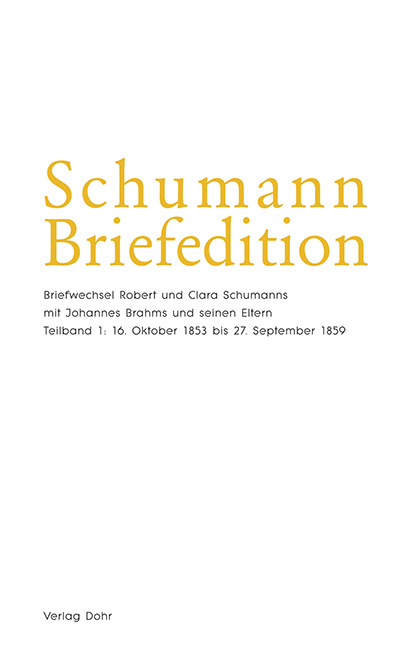 Schumann-Briefedition / Schumann-Briefedition II.3 - 