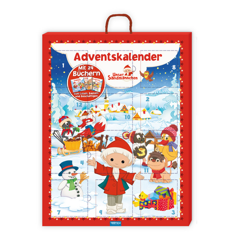 Trötsch Unser Sandmännchen und seine Freunde Adventskalender mit 24 Minibüchern - 