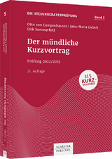 Der mündliche Kurzvortrag - Campenhausen, Otto von; Liebelt, Jana-Maria; Sommerfeld, Dirk