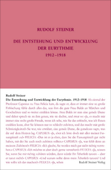 Die Entstehung und Entwicklung der Eurythmie 1912-1918 - Rudolf Steiner