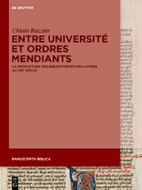 Entre Université et ordres mendiants - Chiara Ruzzier