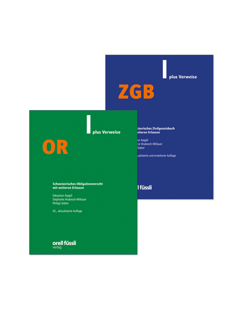 ZGB & OR plus Verweise Kombipaket - Sebastian Aeppli, Stephanie Hrubesch-Millauer, Philipp Sieber