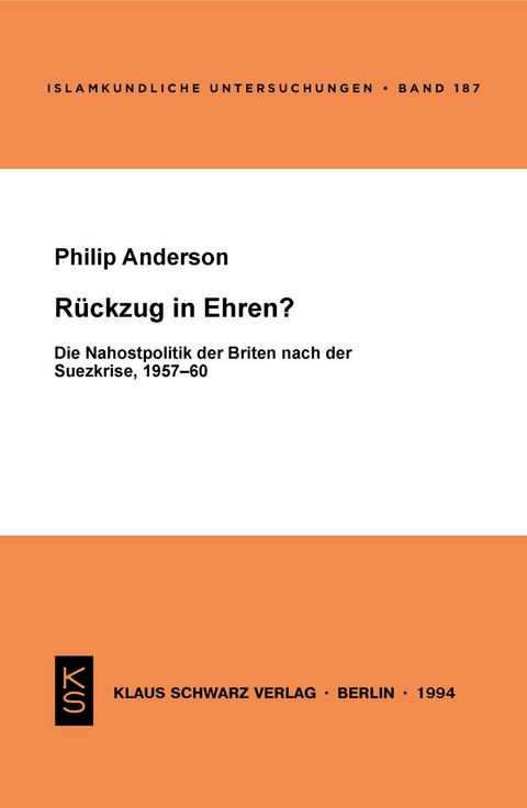 Rückzug in Ehren? - Philip Anderson