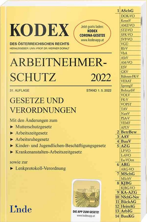 KODEX Arbeitnehmerschutz 2022 - Eva-Maria Marat