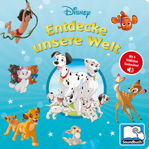 Disney - Entdecke unsere Welt - Pappbilderbuch mit 6 integrierten Sounds - Soundbuch für Kinder ab 18 Monaten - 