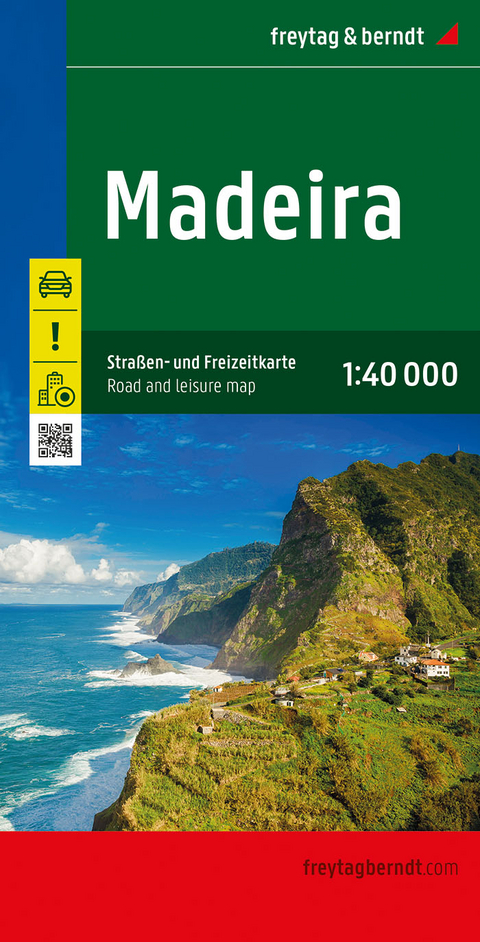 Madeira, Straßen- und Freizeitkarte 1:40.000, freytag & berndt