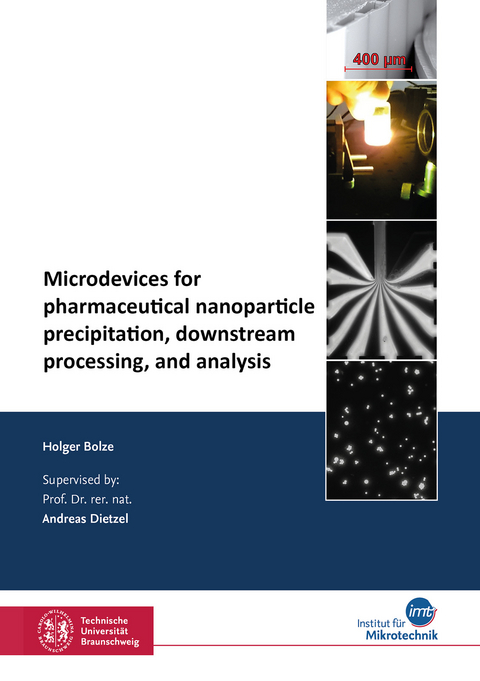 Microdevices for pharmaceutical nanoparticle precipitation, downstream processing, and analysis - Holger Bolze