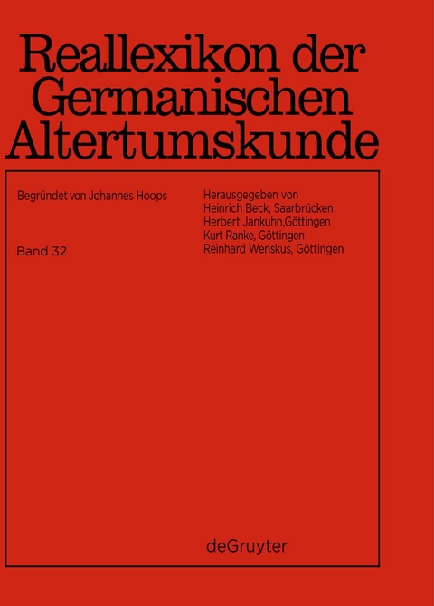 Reallexikon der Germanischen Altertumskunde / Vä - Vulgarrecht - 