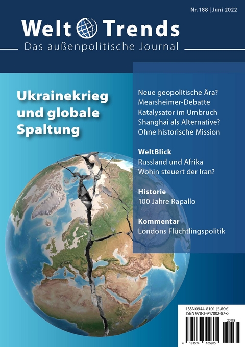 Ukrainekrieg und globale Spaltung - Jürgen Angelow, David Criekemans, Erhard Crome, Majd El-Safadi, Georges Hallermayer, Ralf Havertz, Robert Kappel, Kai Kleinwächter, Berthold M Kuhn, Dimitrios L. Margellos, Rakhmatulla Nurimbetov, Laleh Rashidi, Peter Wahl