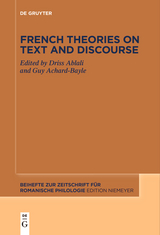 French theories on text and discourse - 