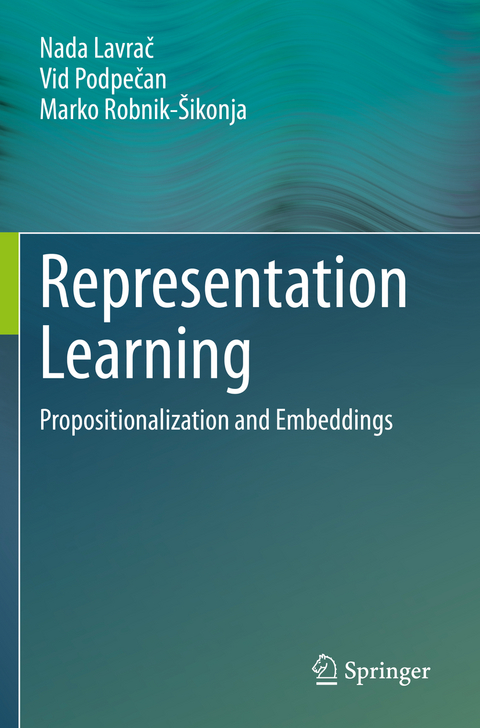 Representation Learning - Nada Lavrač, Vid Podpečan, Marko Robnik-Šikonja