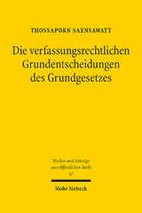 Die verfassungsrechtlichen Grundentscheidungen des Grundgesetzes - Thossaporn Saensawatt