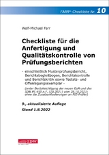 Checkliste 10 für die Anfertigung und Qualitätskontrolle von Prüfungsberichten - Farr, Wolf-Michael