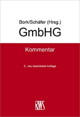 GmbHG - Bork, Reinhard; Schäfer, Carsten