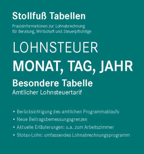 Tabelle, Lohnsteuer 2022 Monat, Tag, Jahr Sonderausgabe Juni