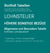 Tabelle, Lohnsteuer 2022 Höhere Sonstige Bezüge - Sonderausgabe Juni - 