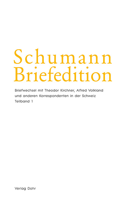 Schumann-Briefedition / Schumann-Briefedition II.10 - 