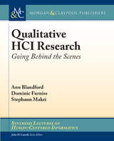 Qualitative HCI Research - Ann Blandford  Ann, Dominic Furniss, Stephann Makri