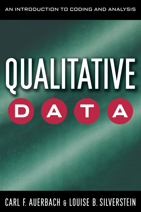 Qualitative Data -  Carl Auerbach,  Louise B. Silverstein