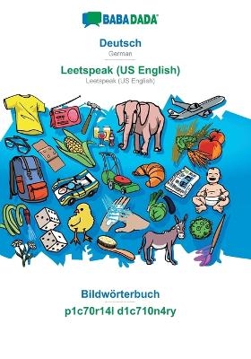 BABADADA, Deutsch - Leetspeak (US English), Bildwörterbuch - p1c70r14l d1c710n4ry -  Babadada GmbH