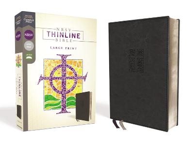 NRSV, Thinline Bible, Large Print, Leathersoft, Black, Comfort Print -  Zondervan