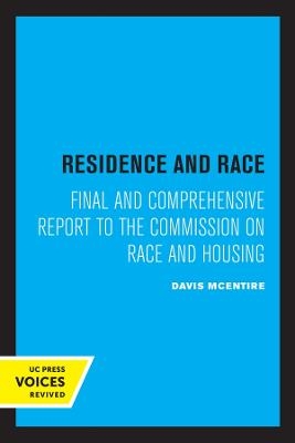 Residence and Race - Davis McEntire