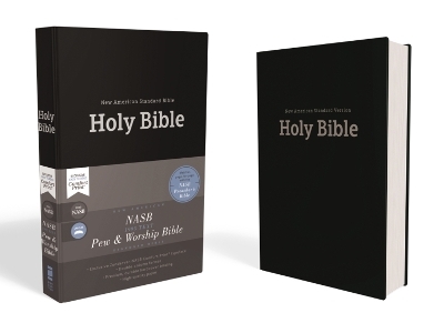 NASB, Pew and Worship Bible, Hardcover, Black, 1995 Text, Comfort Print -  Zondervan