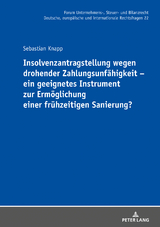 Insolvenzantragstellung wegen drohender Zahlungsunfähigkeit – ein geeignetes Instrument zur Ermöglichung einer frühzeitigen Sanierung? - Sebastian Knapp