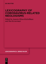 Lexicography of Coronavirus-related Neologisms - 