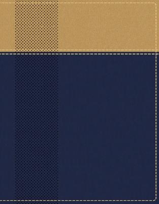 NIV, Starting Place Study Bible (An Introductory Study Bible), Leathersoft, Navy/Tan, Thumb Indexed, Comfort Print -  Zondervan