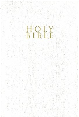 NIV, Gift and Award Bible, Leather-Look, White, Red Letter, Comfort Print -  Zondervan