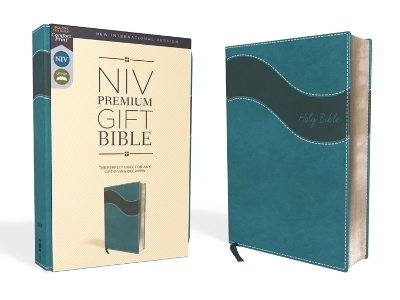 NIV, Premium Gift Bible, Leathersoft, Teal, Red Letter, Thumb Indexed, Comfort Print -  Zondervan