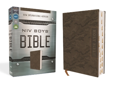 NIV, Boys' Bible, Leathersoft, Brown Camo, Thumb Indexed Tabs, Comfort Print -  Zondervan