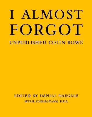 I Almost Forgot - Daniel Naegele, Zhengyang Hua