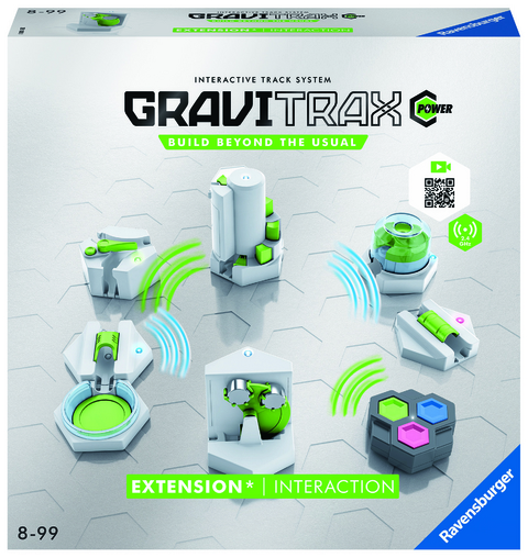 Ravensburger GraviTrax POWER Erweiterung Interaction. Elektronisches Zubehör für Kugelbahnen für Kinder ab 8 Jahren. Kombinierbar mit allen GraviTrax Produkten und -linien