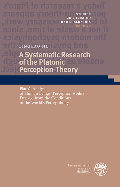 A Systematic Research of the Platonic Perception-Theory - Binghao Hu