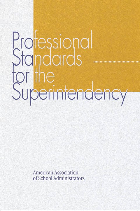 Professional Standards for the Superintendency -  John R. Hoyle