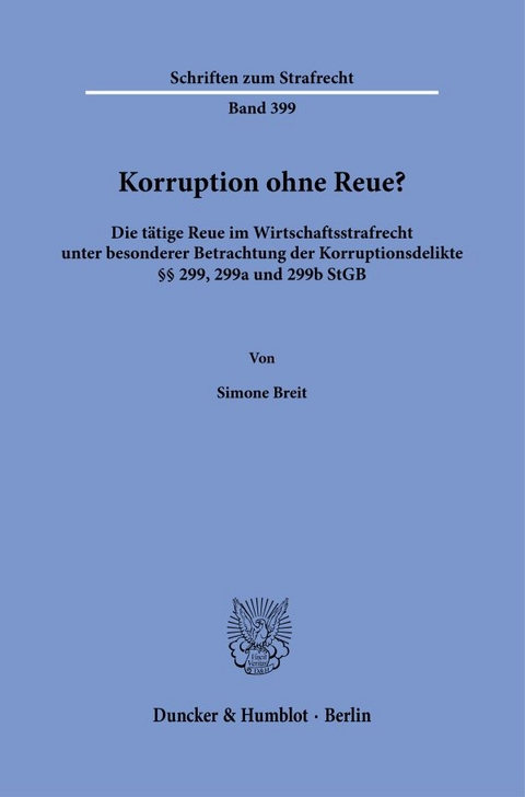 Korruption ohne Reue? - Simone Breit